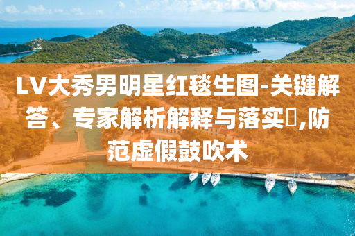 LV大秀男明星紅毯生圖-關(guān)鍵解答、專家解析解釋與落實?,防范虛假鼓吹術(shù)