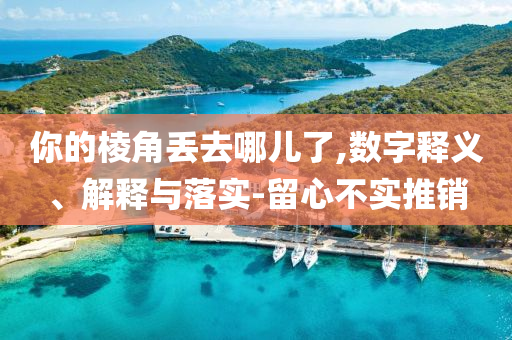 你的棱角丟去哪兒了,數(shù)字釋義、解釋與落實-留心不實推銷