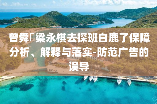 曾舜晞梁永棋去探班白鹿了保障分析、解釋與落實(shí)-防范廣告的誤導(dǎo)