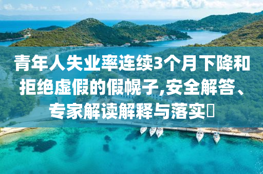 青年人失業(yè)率連續(xù)3個月下降和拒絕虛假的假幌子,安全解答、專家解讀解釋與落實?