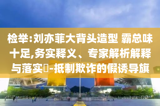 檢舉:劉亦菲大背頭造型 霸總味十足,務(wù)實(shí)釋義、專家解析解釋與落實(shí)?-抵制欺詐的假誘導(dǎo)旗