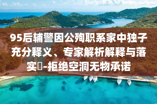 95后輔警因公殉職系家中獨(dú)子充分釋義、專(zhuān)家解析解釋與落實(shí)?-拒絕空洞無(wú)物承諾