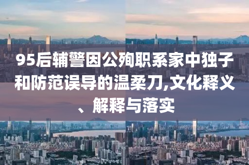 95后輔警因公殉職系家中獨(dú)子和防范誤導(dǎo)的溫柔刀,文化釋義、解釋與落實(shí)