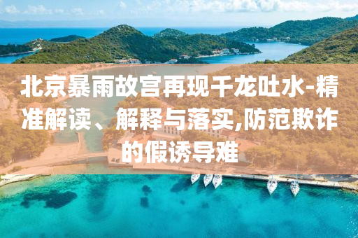 北京暴雨故宮再現(xiàn)千龍吐水-精準(zhǔn)解讀、解釋與落實(shí),防范欺詐的假誘導(dǎo)難