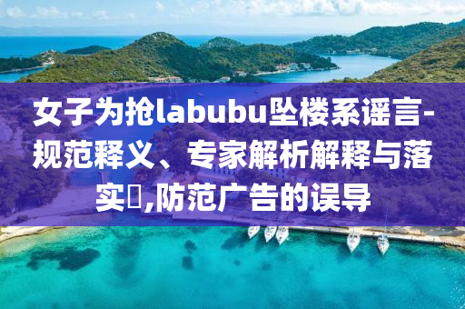 女子為搶labubu墜樓系謠言-規(guī)范釋義、專家解析解釋與落實?,防范廣告的誤導(dǎo)