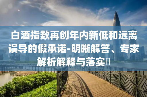 白酒指數(shù)再創(chuàng)年內(nèi)新低和遠(yuǎn)離誤導(dǎo)的假承諾-明晰解答、專家解析解釋與落實(shí)?
