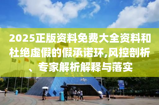 2025正版資料免費大全資料和杜絕虛假的假承諾環(huán),風(fēng)控剖析、專家解析解釋與落實