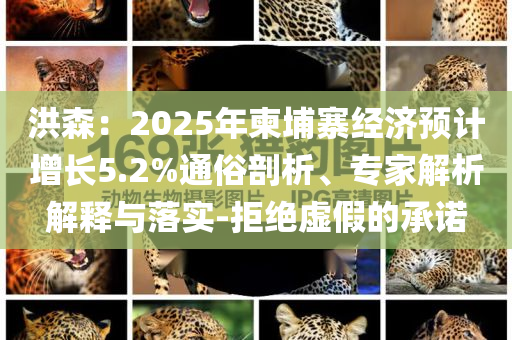 洪森：2025年柬埔寨經(jīng)濟(jì)預(yù)計(jì)增長(zhǎng)5.2%通俗剖析、專家解析解釋與落實(shí)-拒絕虛假的承諾