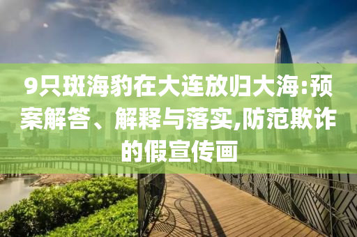 9只斑海豹在大連放歸大海:預案解答、解釋與落實,防范欺詐的假宣傳畫