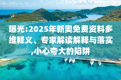 曝光:2025年新奧免費資料多維釋義、專家解讀解釋與落實,小心夸大的陷阱