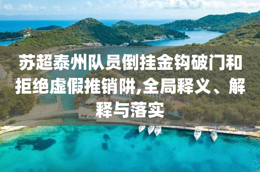 蘇超泰州隊(duì)員倒掛金鉤破門(mén)和拒絕虛假推銷阱,全局釋義、解釋與落實(shí)