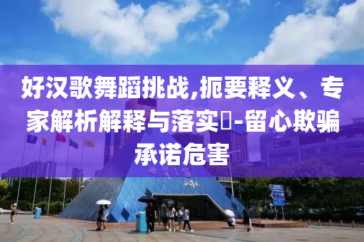 好漢歌舞蹈挑戰(zhàn),扼要釋義、專家解析解釋與落實(shí)?-留心欺騙承諾危害