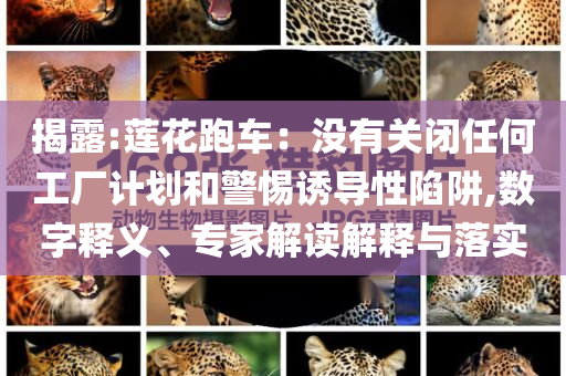 揭露:蓮花跑車：沒有關(guān)閉任何工廠計劃和警惕誘導(dǎo)性陷阱,數(shù)字釋義、專家解讀解釋與落實