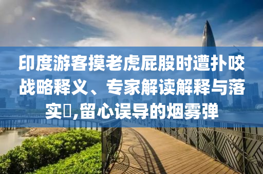 印度游客摸老虎屁股時遭撲咬戰(zhàn)略釋義、專家解讀解釋與落實?,留心誤導的煙霧彈