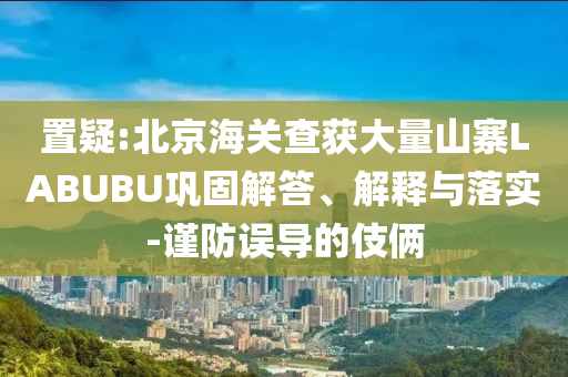 置疑:北京海關(guān)查獲大量山寨LABUBU鞏固解答、解釋與落實(shí)-謹(jǐn)防誤導(dǎo)的伎倆