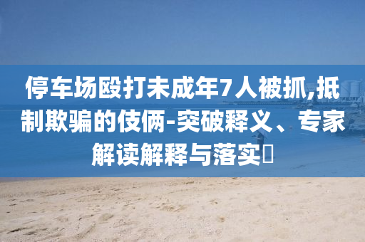 停車場毆打未成年7人被抓,抵制欺騙的伎倆-突破釋義、專家解讀解釋與落實?