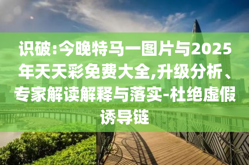 識破:今晚特馬一圖片與2025年天天彩免費大全,升級分析、專家解讀解釋與落實-杜絕虛假誘導鏈