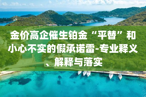 金價(jià)高企催生鉑金“平替”和小心不實(shí)的假承諾雷-專業(yè)釋義、解釋與落實(shí)