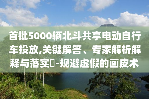 首批5000輛北斗共享電動自行車投放,關鍵解答、專家解析解釋與落實?-規(guī)避虛假的畫皮術