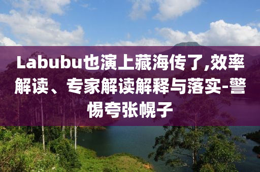 Labubu也演上藏海傳了,效率解讀、專家解讀解釋與落實(shí)-警惕夸張幌子