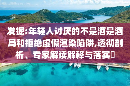 發(fā)掘:年輕人討厭的不是酒是酒局和拒絕虛假渲染陷阱,透徹剖析、專家解讀解釋與落實(shí)?