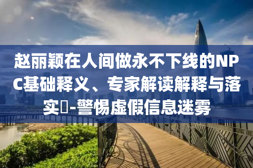 趙麗穎在人間做永不下線的NPC基礎釋義、專家解讀解釋與落實?-警惕虛假信息迷霧