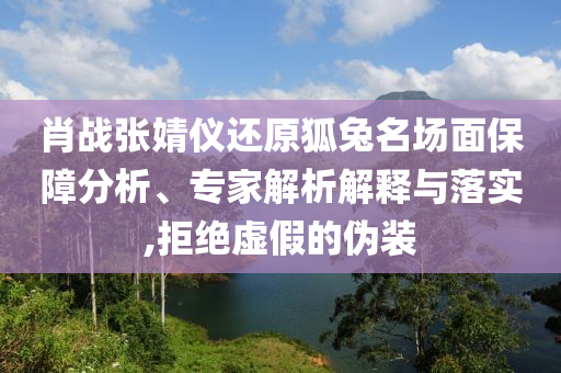 肖戰(zhàn)張婧儀還原狐兔名場面保障分析、專家解析解釋與落實,拒絕虛假的偽裝