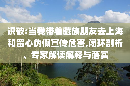 識(shí)破:當(dāng)我?guī)е刈迮笥讶ド虾：土粜膫渭傩麄魑：?閉環(huán)剖析、專家解讀解釋與落實(shí)
