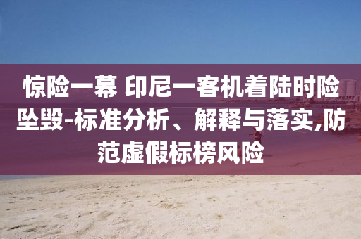 驚險(xiǎn)一幕 印尼一客機(jī)著陸時(shí)險(xiǎn)墜毀-標(biāo)準(zhǔn)分析、解釋與落實(shí),防范虛假標(biāo)榜風(fēng)險(xiǎn)