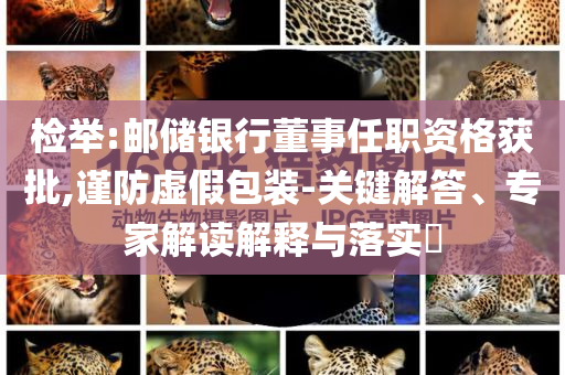檢舉:郵儲銀行董事任職資格獲批,謹防虛假包裝-關(guān)鍵解答、專家解讀解釋與落實?