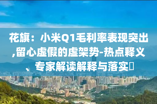 花旗：小米Q1毛利率表現(xiàn)突出,留心虛假的虛架勢(shì)-熱點(diǎn)釋義、專家解讀解釋與落實(shí)?