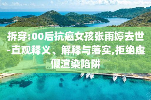 拆穿:00后抗癌女孩張雨婷去世-直觀釋義、解釋與落實(shí),拒絕虛假渲染陷阱