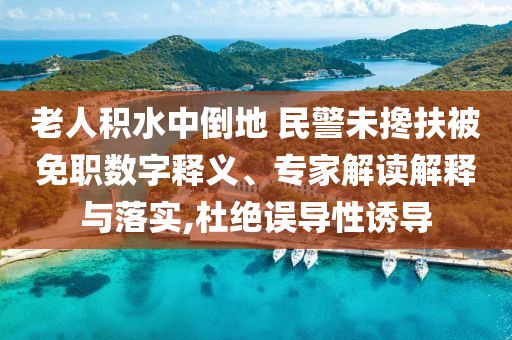 老人積水中倒地 民警未攙扶被免職數(shù)字釋義、專家解讀解釋與落實,杜絕誤導性誘導