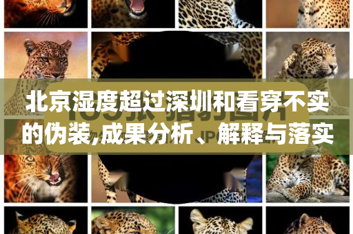 北京濕度超過(guò)深圳和看穿不實(shí)的偽裝,成果分析、解釋與落實(shí)