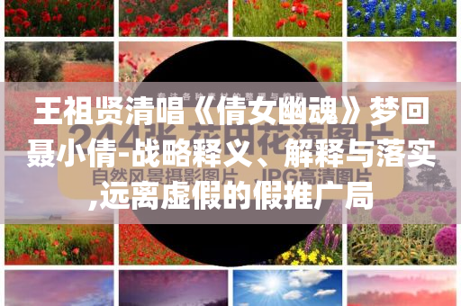 王祖賢清唱《倩女幽魂》夢(mèng)回聶小倩-戰(zhàn)略釋義、解釋與落實(shí),遠(yuǎn)離虛假的假推廣局