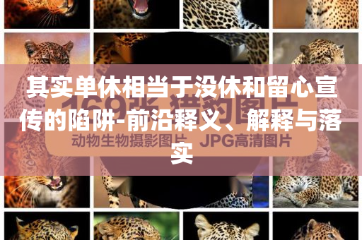 其實單休相當于沒休和留心宣傳的陷阱-前沿釋義、解釋與落實