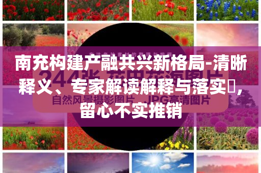 南充構(gòu)建產(chǎn)融共興新格局-清晰釋義、專家解讀解釋與落實(shí)?,留心不實(shí)推銷