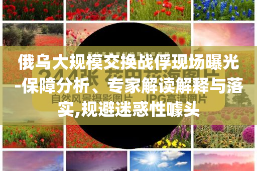 俄烏大規(guī)模交換戰(zhàn)俘現(xiàn)場曝光-保障分析、專家解讀解釋與落實,規(guī)避迷惑性噱頭