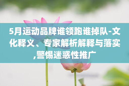 5月運(yùn)動(dòng)品牌誰(shuí)領(lǐng)跑誰(shuí)掉隊(duì)-文化釋義、專(zhuān)家解析解釋與落實(shí),警惕迷惑性推廣