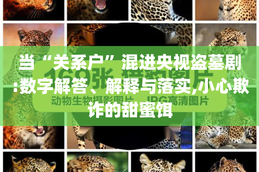 當“關系戶”混進央視盜墓劇:數(shù)字解答、解釋與落實,小心欺詐的甜蜜餌