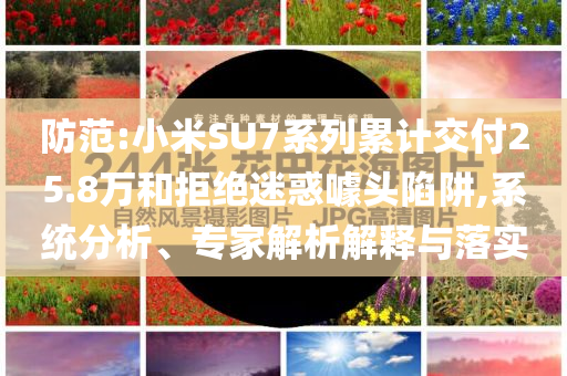 防范:小米SU7系列累計交付25.8萬和拒絕迷惑噱頭陷阱,系統(tǒng)分析、專家解析解釋與落實