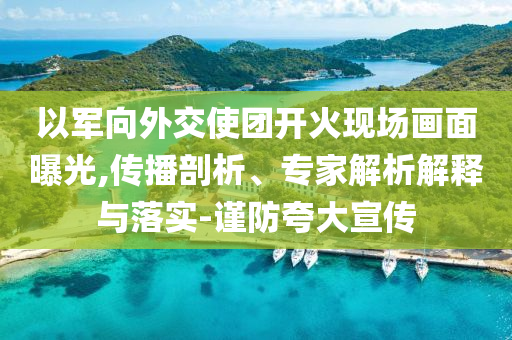 以軍向外交使團(tuán)開(kāi)火現(xiàn)場(chǎng)畫(huà)面曝光,傳播剖析、專家解析解釋與落實(shí)-謹(jǐn)防夸大宣傳