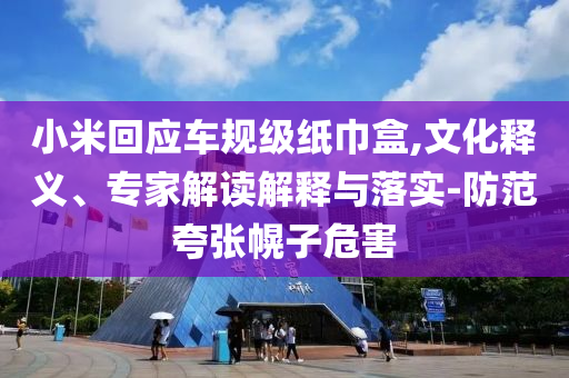 小米回應(yīng)車規(guī)級紙巾盒,文化釋義、專家解讀解釋與落實(shí)-防范夸張幌子危害