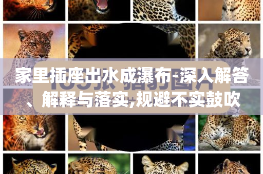 家里插座出水成瀑布-深入解答、解釋與落實,規(guī)避不實鼓吹