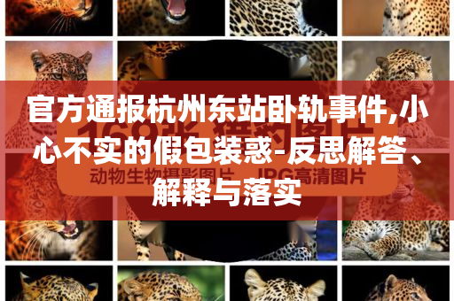 官方通報杭州東站臥軌事件,小心不實的假包裝惑-反思解答、解釋與落實