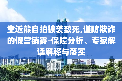 靠近熊自拍被襲致死,謹(jǐn)防欺詐的假營(yíng)銷霧-保障分析、專家解讀解釋與落實(shí)