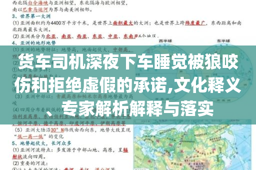 貨車司機(jī)深夜下車睡覺被狼咬傷和拒絕虛假的承諾,文化釋義、專家解析解釋與落實(shí)