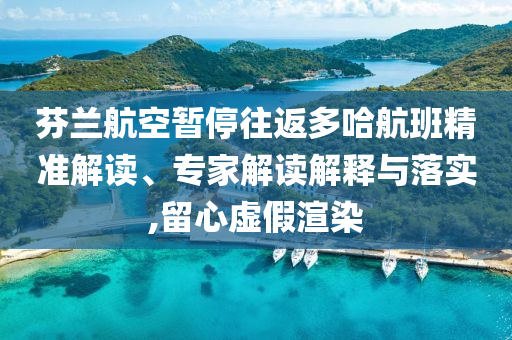 芬蘭航空暫停往返多哈航班精準(zhǔn)解讀、專家解讀解釋與落實(shí),留心虛假渲染