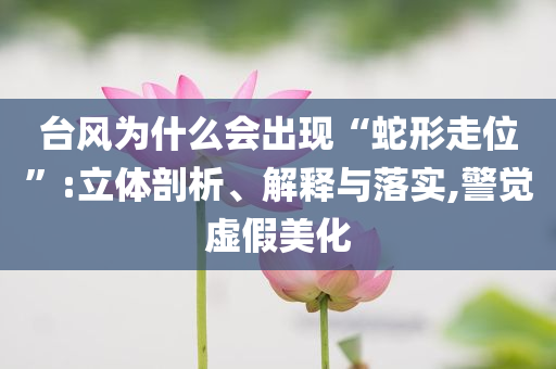 臺(tái)風(fēng)為什么會(huì)出現(xiàn)“蛇形走位”:立體剖析、解釋與落實(shí),警覺(jué)虛假美化