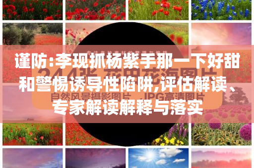 謹(jǐn)防:李現(xiàn)抓楊紫手那一下好甜和警惕誘導(dǎo)性陷阱,評估解讀、專家解讀解釋與落實(shí)